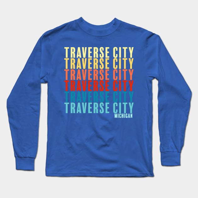 Traverse City Long Sleeve T-Shirt by Megan Noble